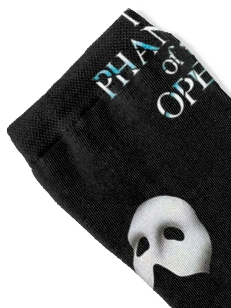 Phantom OG Opera Ghost Pattern with Mask and Rose Socks sports stockings Argentina Non-slip football Men Socks Women's