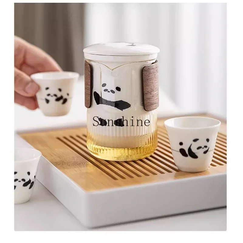 

Panda Kung Fu Tea Set Teacup Set Portable Travel Tea Set Teapot Kuaike Cup