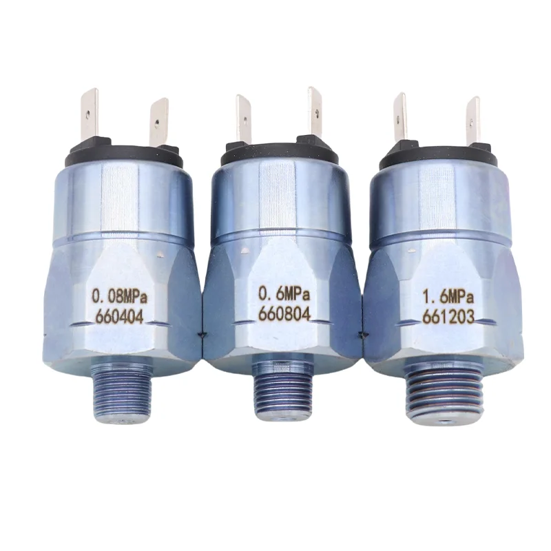 Novo interruptor do sensor de pressão de óleo 661203 660804 660404 para peças da máquina escavadora Sany 1.6MPA 0.6MPA 0.08MPA