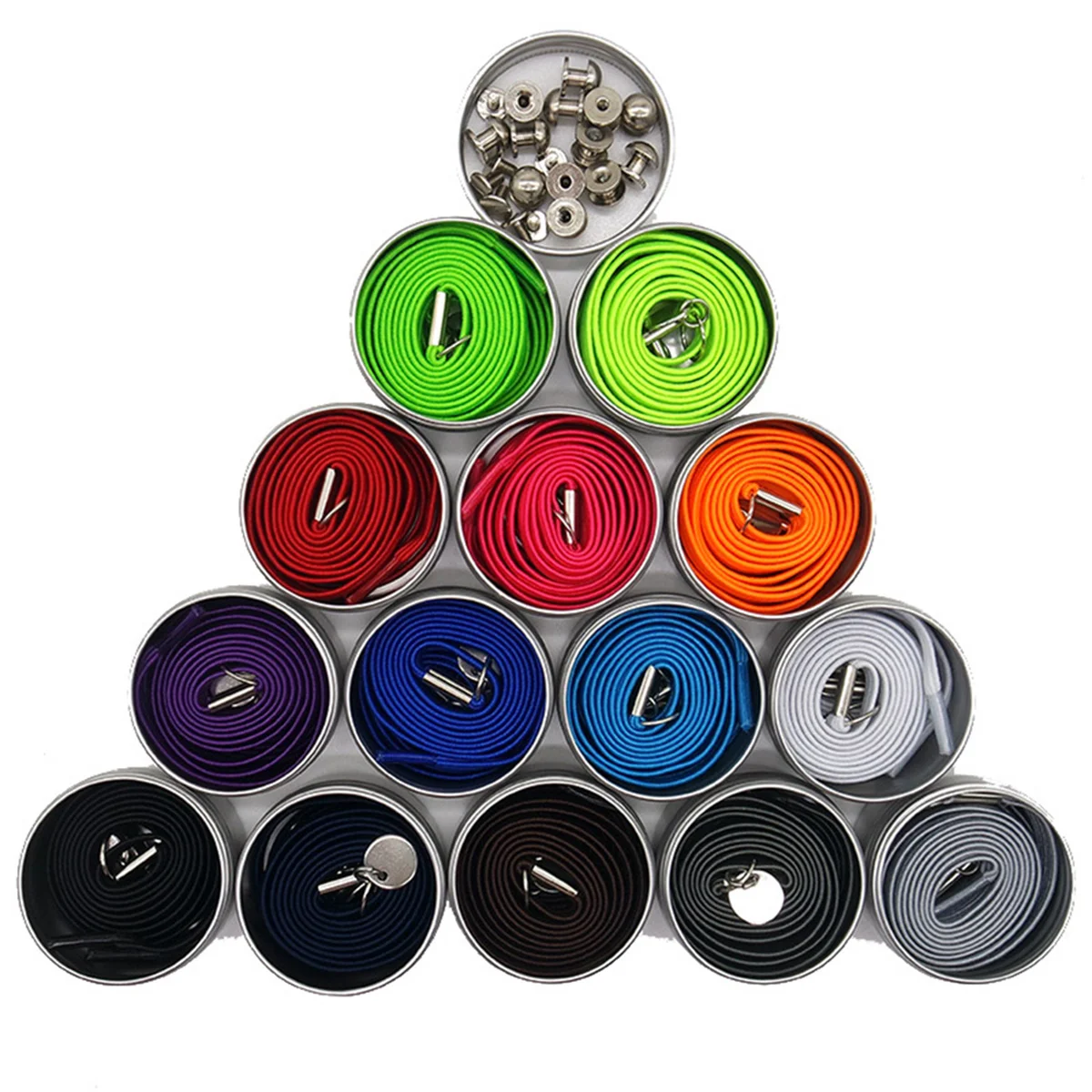 

Elastic Shoelaces Purple Metal Circle Decor Creative Sports Trend Fashion for Sneakers Casual Shoes Lace for Sports Shoes