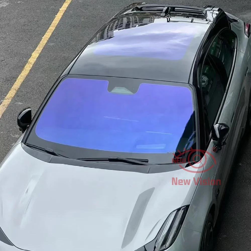 1mX3m 70% Chameleon Film Car Window Purple Color Chanage Glass Sticker High Insulation Sun Solar Decorative Protective Foils