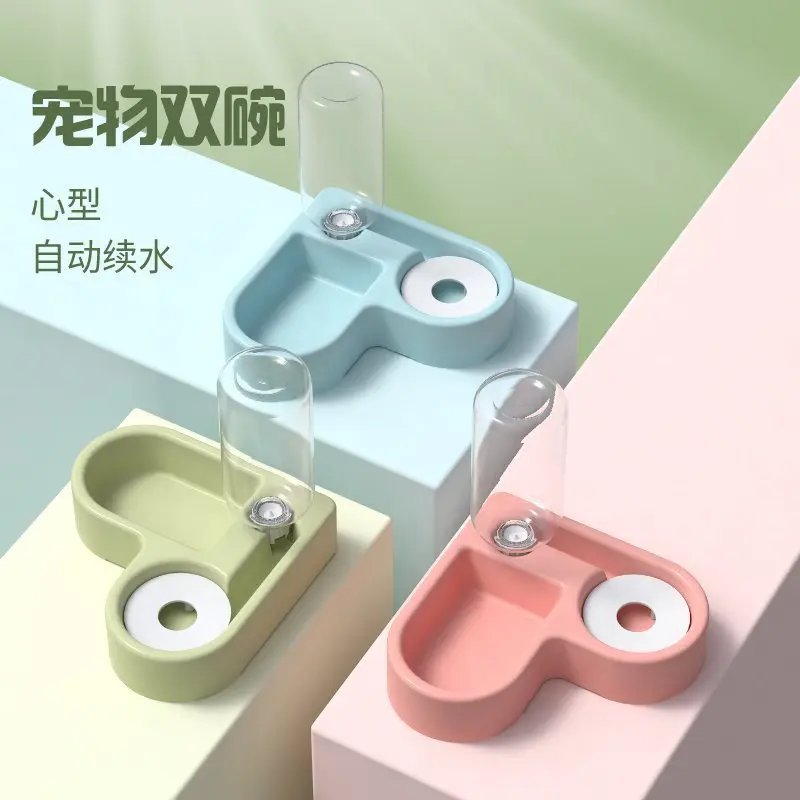 Xiaomi Youpin Cat Bowls Water Dispenser 2-in1 Pet Feeder Double Bowls With Automatic Drinking Bottle Reduce Rollover For Cat Dog