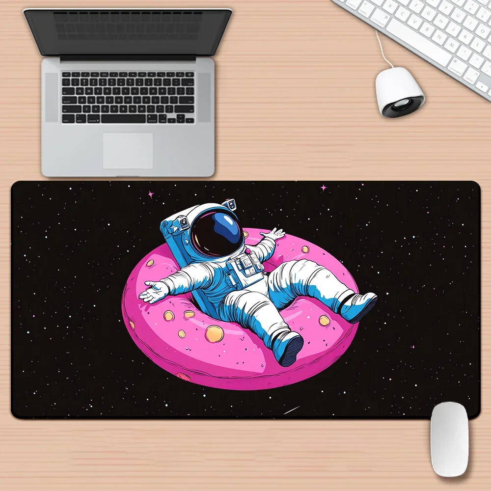 

Коврик для мыши Cosmic Donut & Astronaut - фантастический научно-фантастический дизайн, водонепроницаемый, противоскользящий игровой коврик