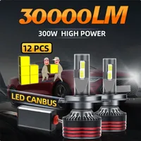 2 uds actualización 9005/HB3 9006/HB4 H7 H11 H4 H1 bombillas de faros LED haz alto y bajo 130W 23000LM 500% más brillante 6000K