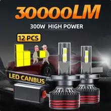 2 peças atualização 9005/hb3 9006/hb4 h7 h11 h4 h1 lâmpadas de farol led feixe alto e baixo 130w 23000lm 500% mais brilhante 6000k