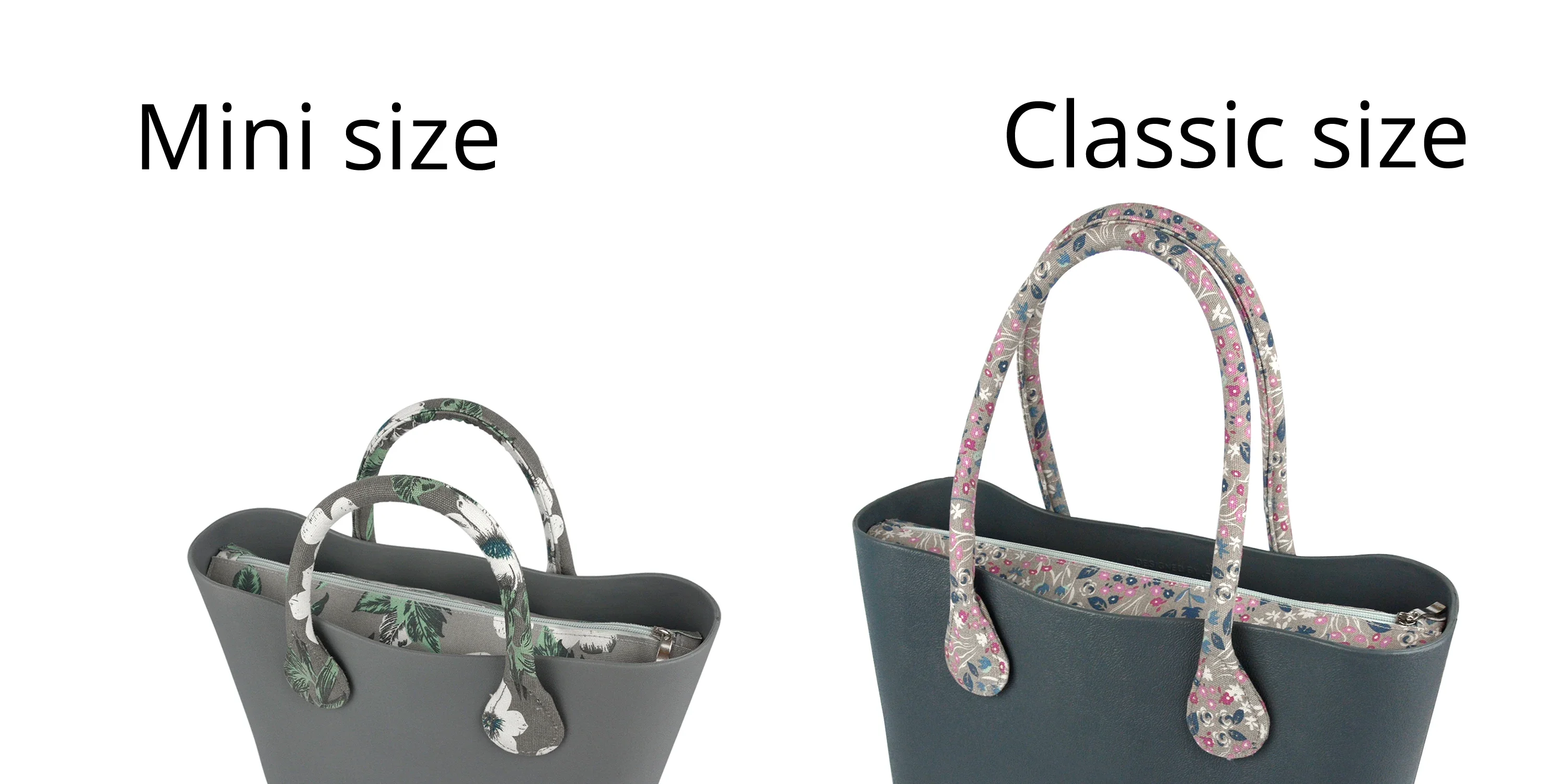 New 1 Pc Large Capacity Floral Canvas Fabric Organizer Inner Lining Insert for Obag Classic Standard Mini O Bag Accessory
