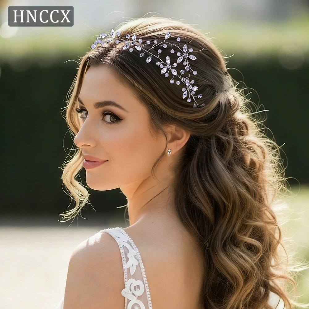 

YouLaPan Elegant Bridal Wedding Water Diamond Hairband Handmade Simple Women's Banquet Dancing Party Hair Accessories HP142