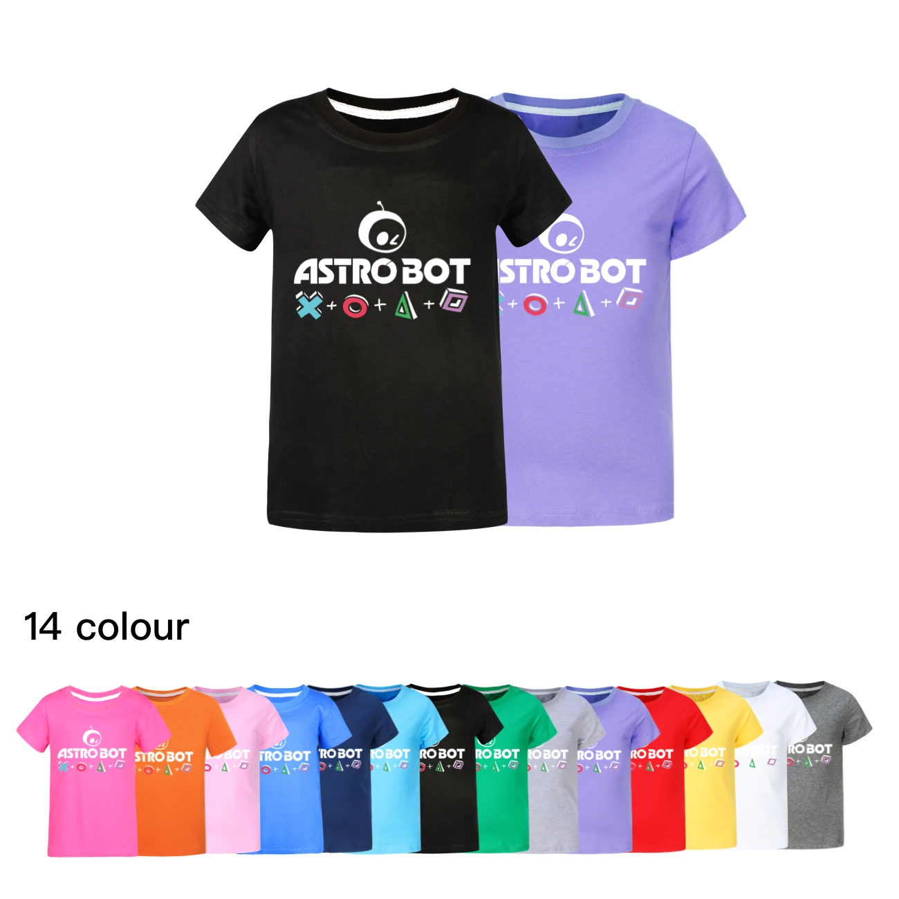 Camisetas Astro Bot T 셔츠 어린이 공포 게임 Astrobot T-셔츠 유아 소녀 반팔 탑 소년 만화 의류 아동 셔츠