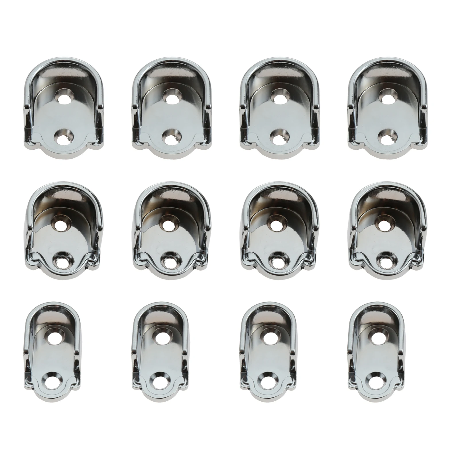 8 or 2pc Wardrobe Rod Bracket for Tube 16mm/22mm/25mm Zinc Alloy Rail Support Pipe Lever Wall Mounted Hanging Fitting Home Decor