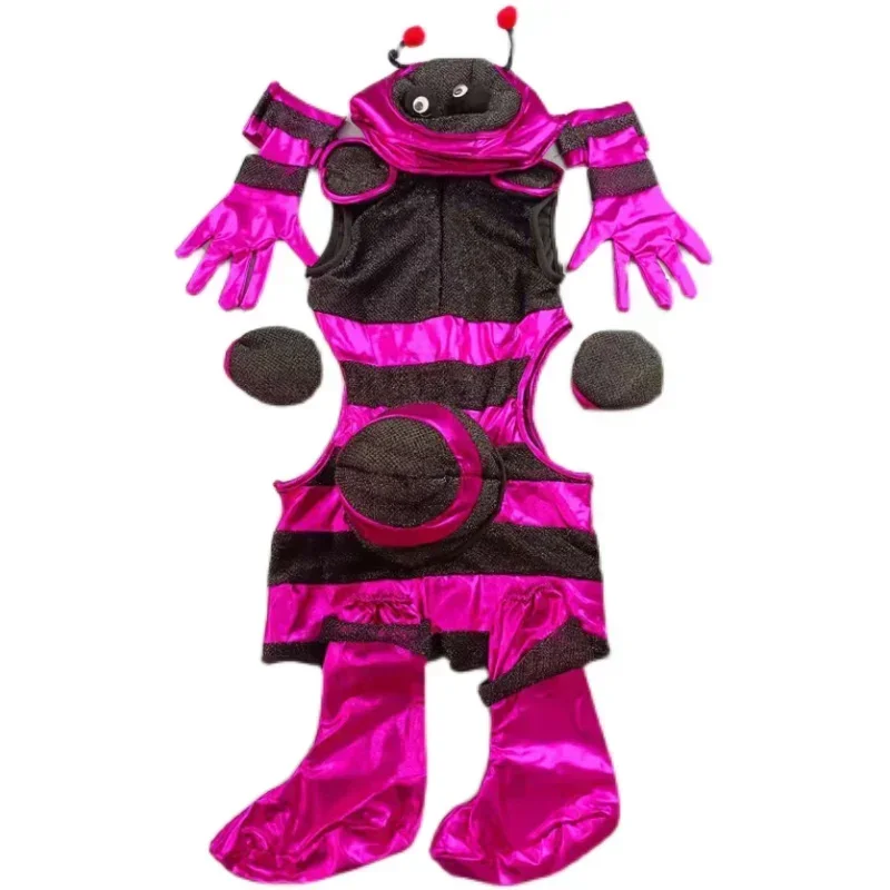 Costumes de cosplay de fourmi de dessin animé pour enfants, vêtements d'animaux mignons, tenue de danse scolaire, vêtements de performance sur scène