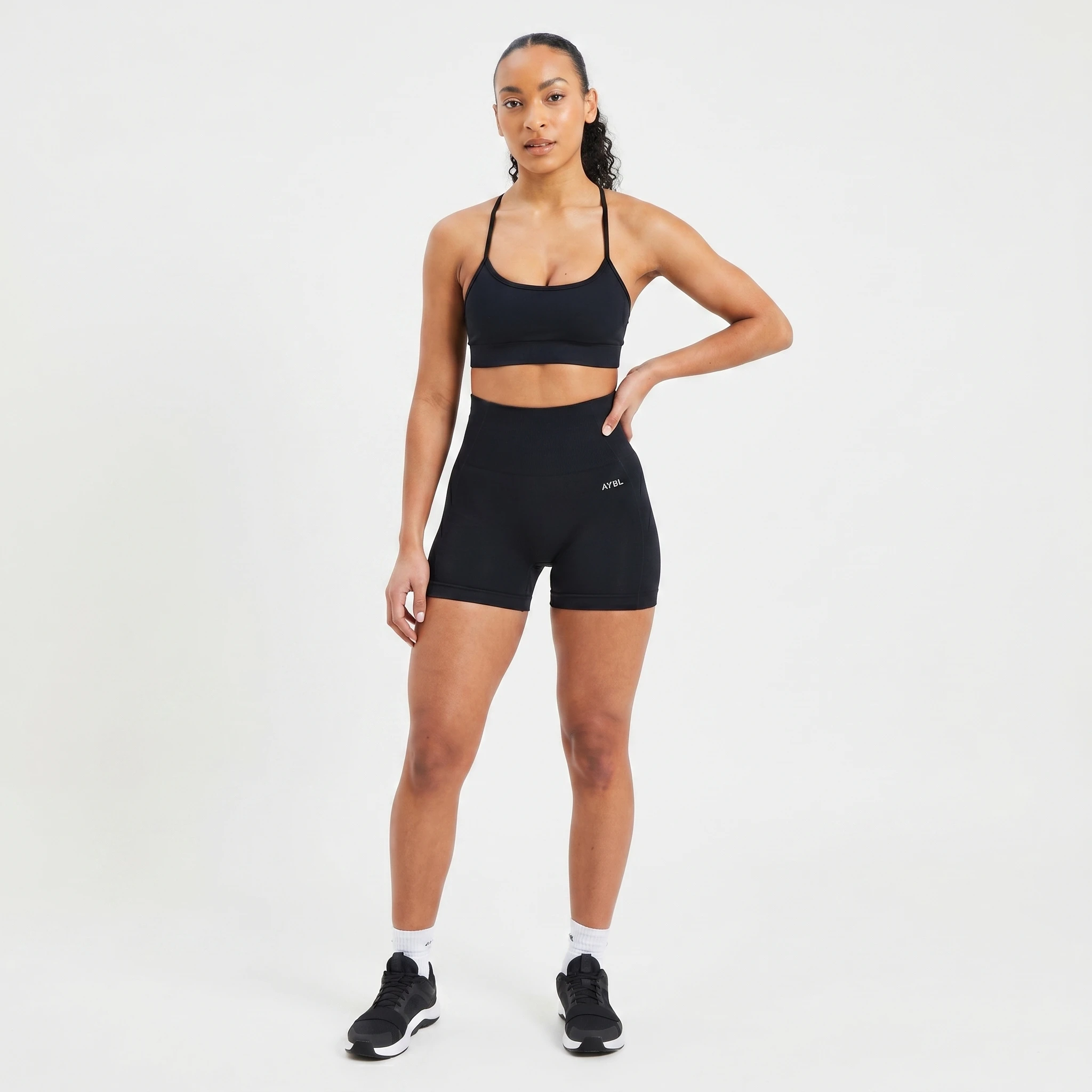 

AYBL Fashion Shorts Low Waist Seamless Yoga Shorts Scrunch Bum Gym Shorts Women Workout Biker Stretch Fitness Shorts
