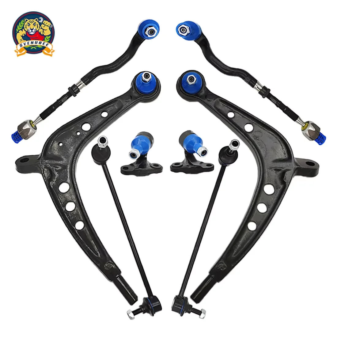 

Svenubee 8Pcs Front Suspension Kit Control Arm Tie Rod End Ball Joint Kits for BMW 325Xi 330Xi 2001 2002 2003 2004 2005 K750328