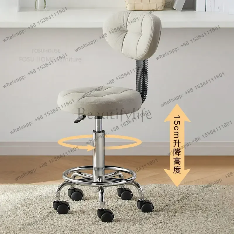 

Light Luxury Barber Chairs Rotating Lifting Pulley Beauty Stools Hair Salon Large Work Stool Salon Furniture Home Makeup Chair Y