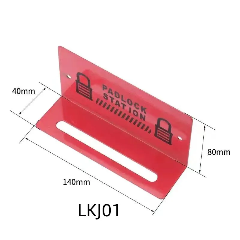 Xhhmy&sl Carbon Steel Spray Material Metal Combination Padlock Lockout Station Board Rack Hold Up to 20 Padlocks