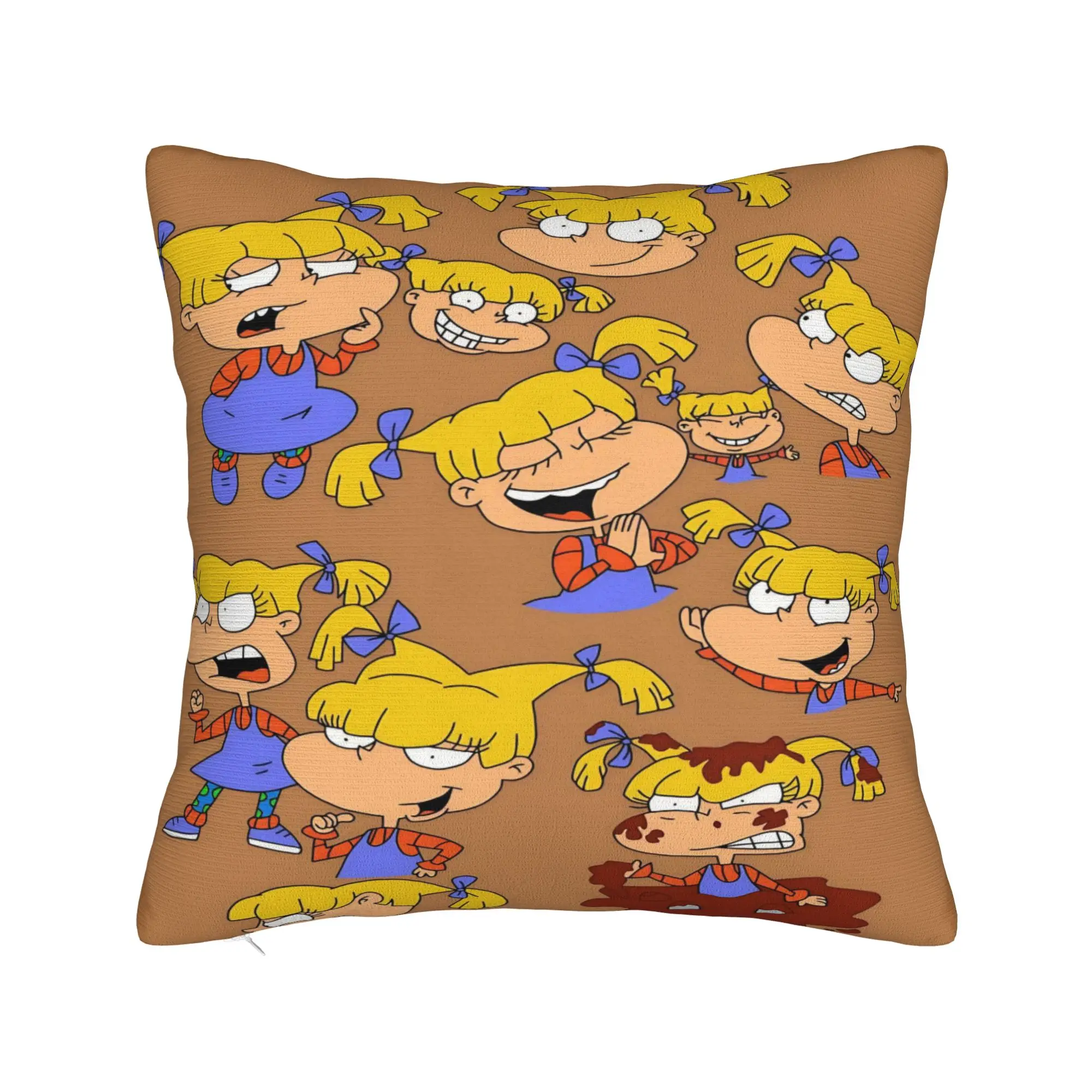Pillow Case R-Rugrats Tommy & Friends Pattern Graphic  Pillow Cover For Chair Sofa Home Decor Cute Funny Pillowcases