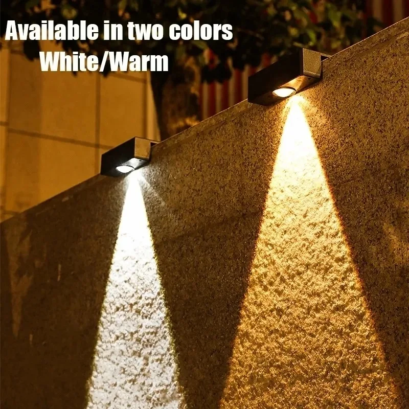 Picture 3: Solar Wall Lights Outdoor Square Solar Wireless Wall Mount Lights IP65 Waterproof Outdoor Wall Lamps Decorative for Garden
