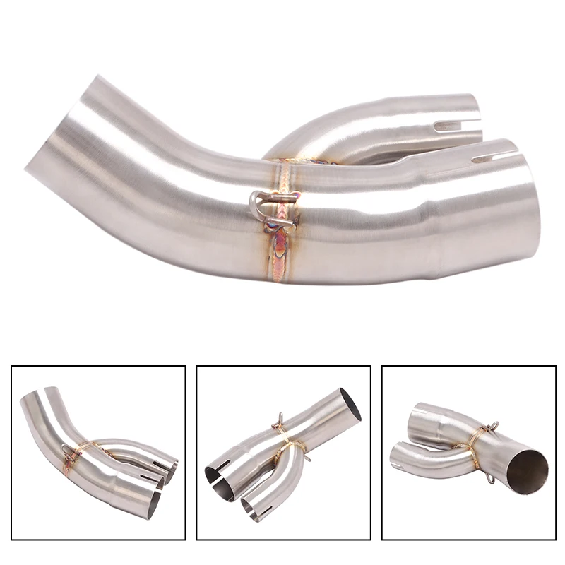 For BMW S1000XR S1000 XR 2015 - 2019 Carbon Fiber Muffler With Mid Link Pipe Motorcycle Exhaust Escape Full System 51mm DB Kille 5