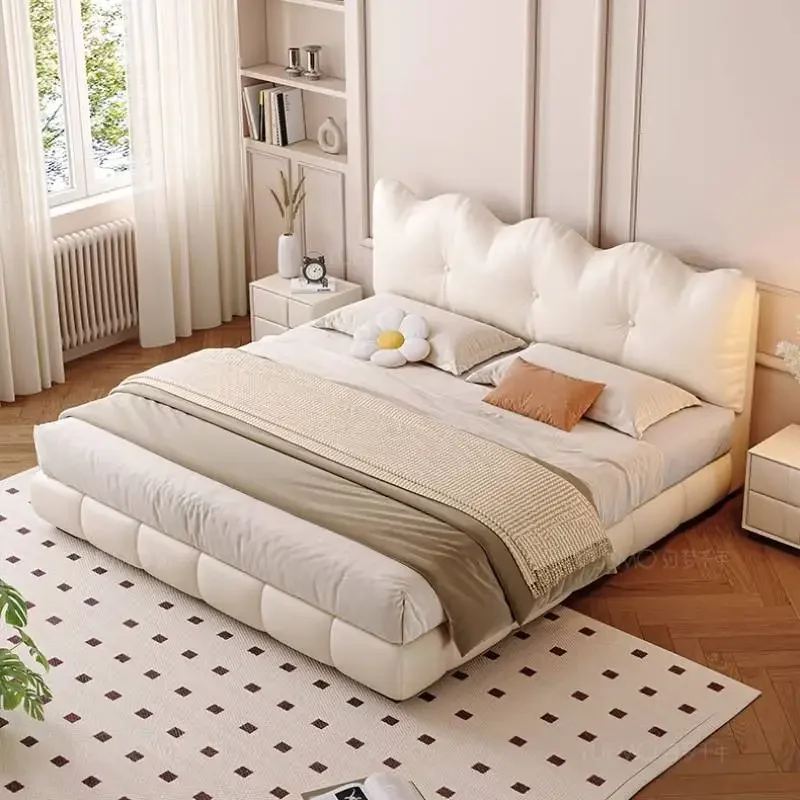 

Aesthetic Minimalist Double Bed Nordic Pretty Low Profile Double Bed Unique Classic Modular Letto Matrimoniale Home Furniture