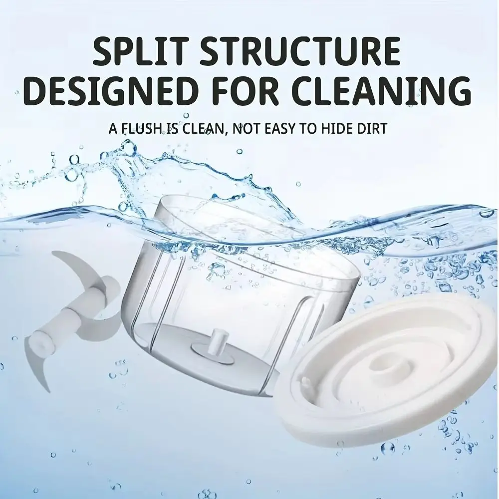 Hachoir à oignon électrique Portable, Mini broyeur de légumes sans fil, robot culinaire robuste et Durable, utilisation en cuisine