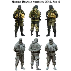 1/35 Die-Casting Resin Figure Model Building Kits Modern Russian Soldier  Unassembled and Unpaint Toys Plastic Model Kits