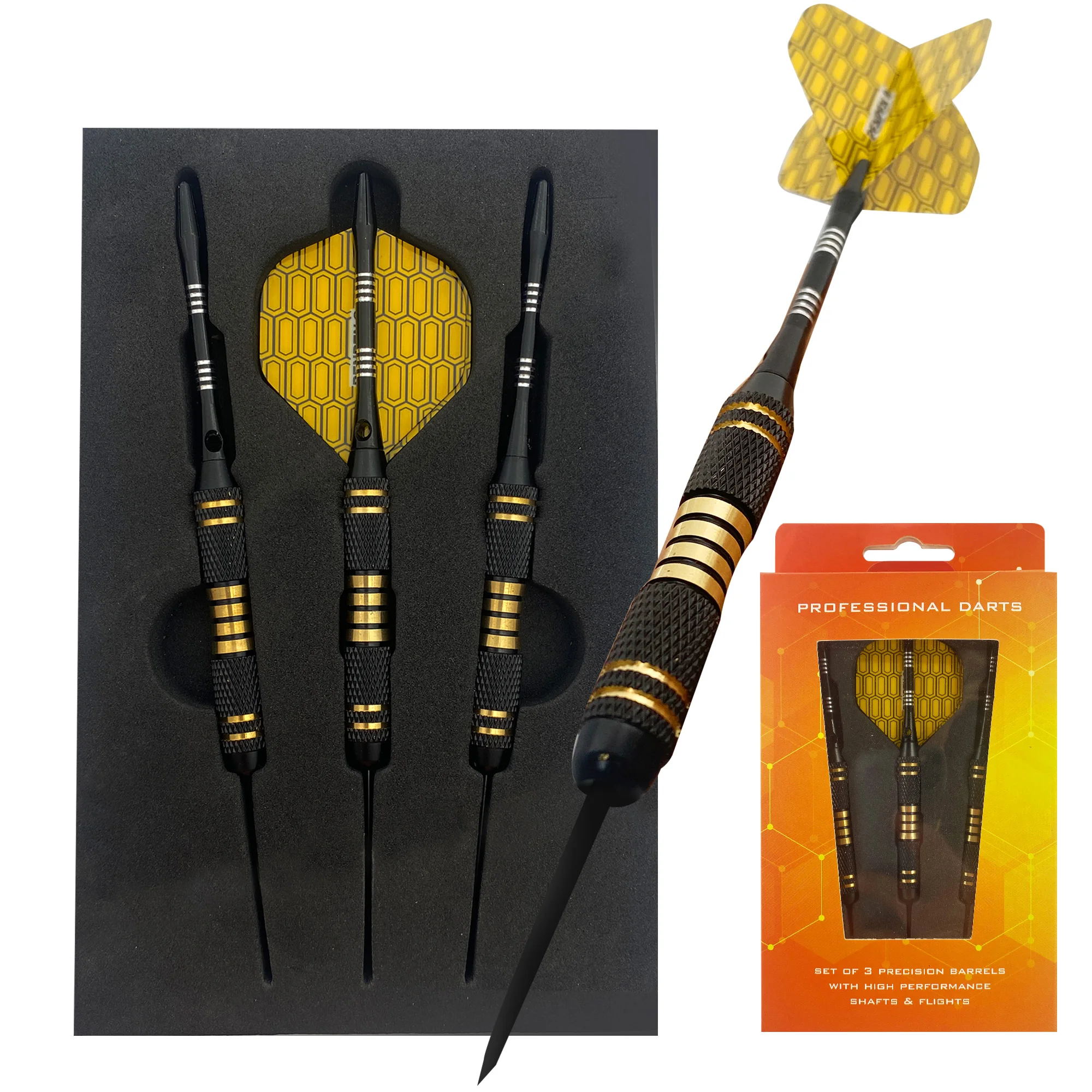 

WEDARTER 23 г профессиональные дротики стальная игольная головка медные дротики набор из 3 предметов спортивные аксессуары для игр на открытом воздухе в помещении