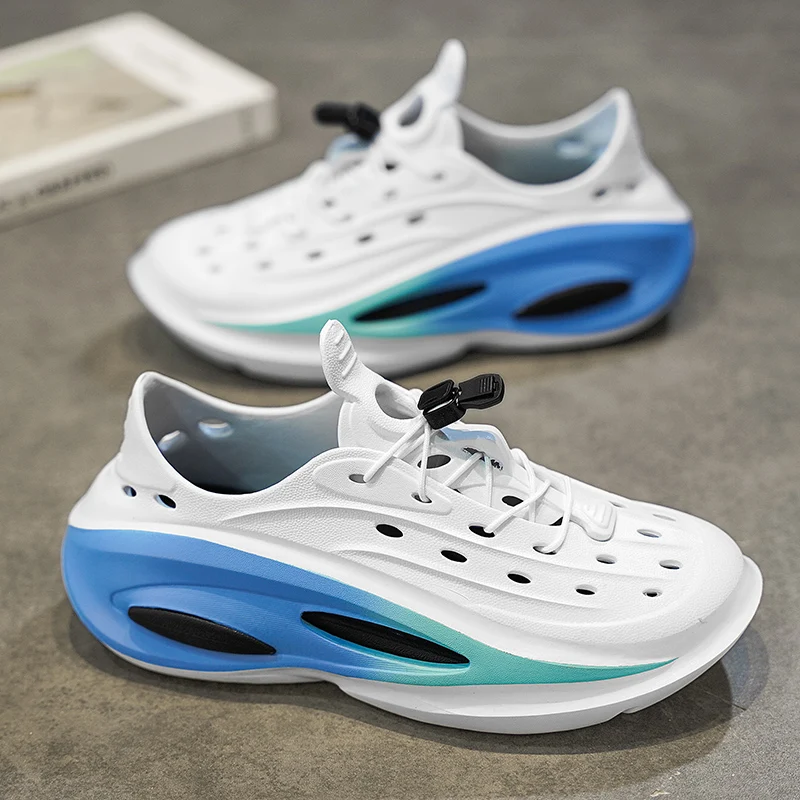 

Новые мужские уличные рыболовные туфли, мужские рабочие ботильоны, модные мужские водонепроницаемые сандалии без шнуровки из ЭВА, мужская летняя обувь для воды из ЭВА