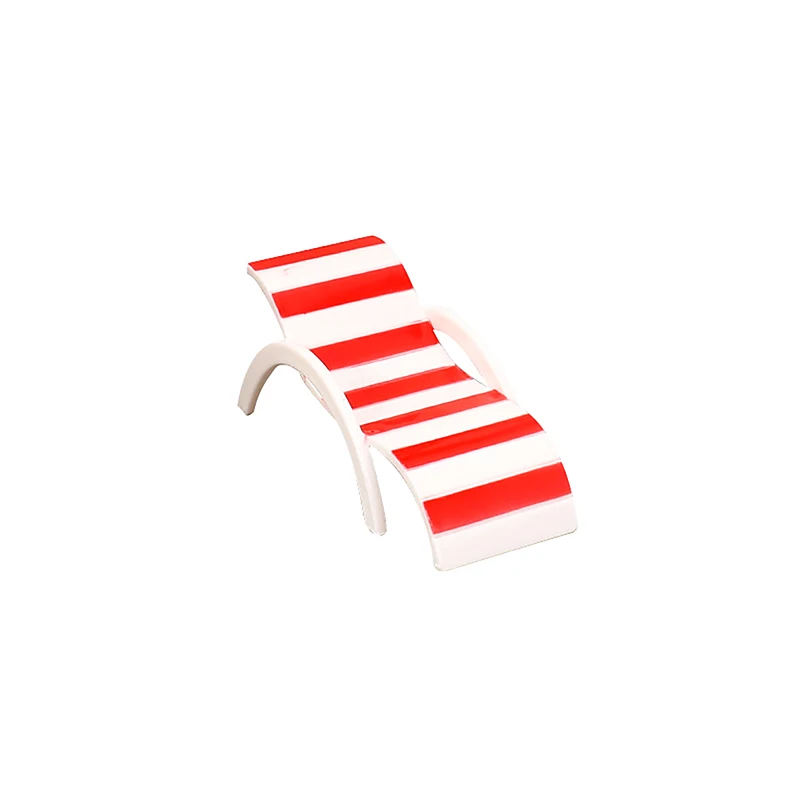 Miniature Handicrafts Toy House Decoration Micro Landscape Ornaments Mini Sun Umbrella Double Beach Chair Set