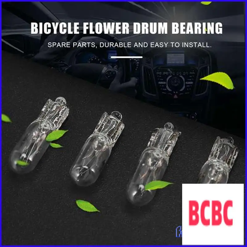 BB-100Pcs T5 لمبة هالوجين سيارة أداة لوحة مصباح السيارات إسفين لوحة القيادة مصباح 1.2 واط 12 فولت مصدر الضوء الأبيض الدافئ