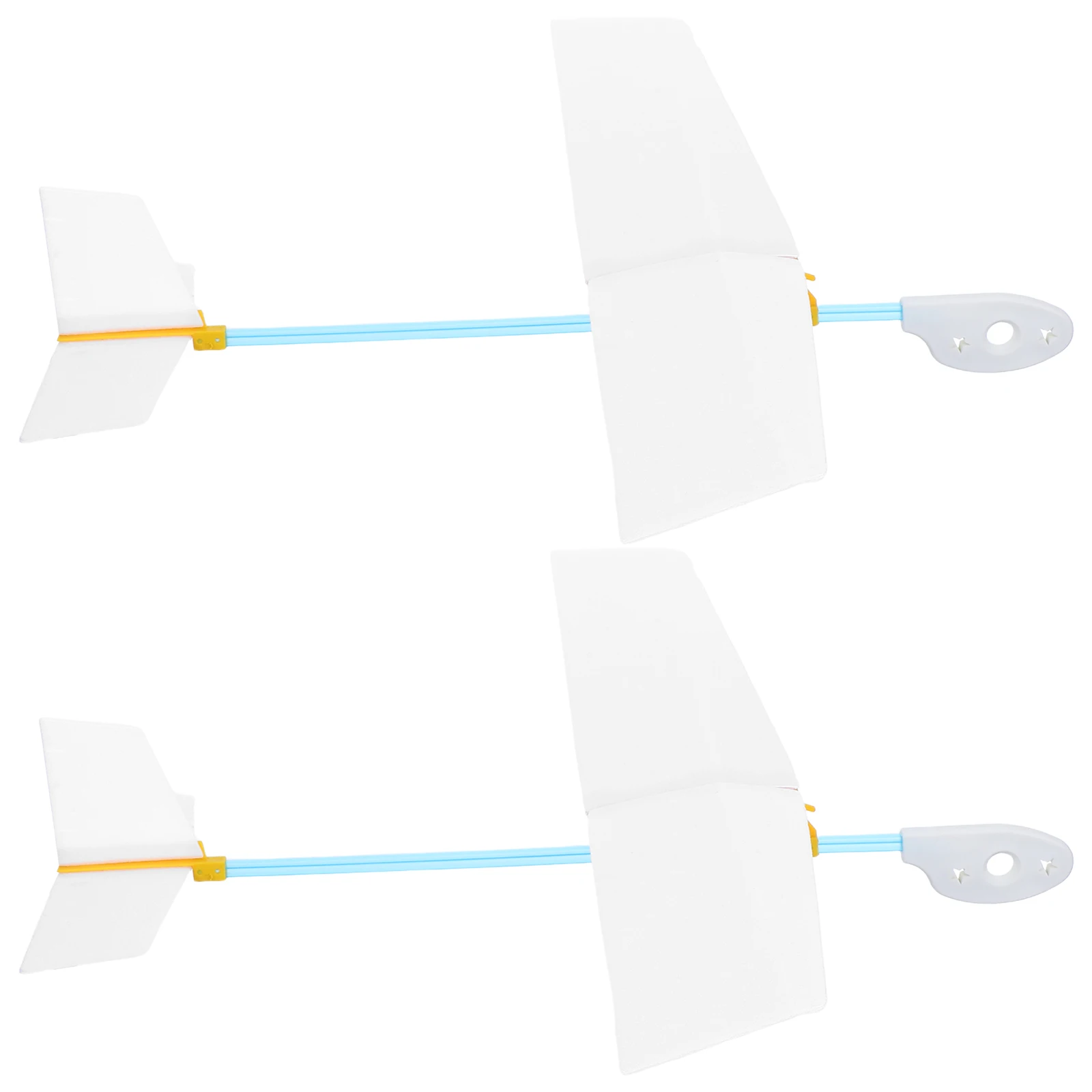 2 Stuks Zweefvliegtuig Vliegtuig Craft Kit Diy Educatief Stem Hands-On Montage Voor Kinderen Gooien Zweefvliegtuig Vliegtuig model Vliegen Speelgoed