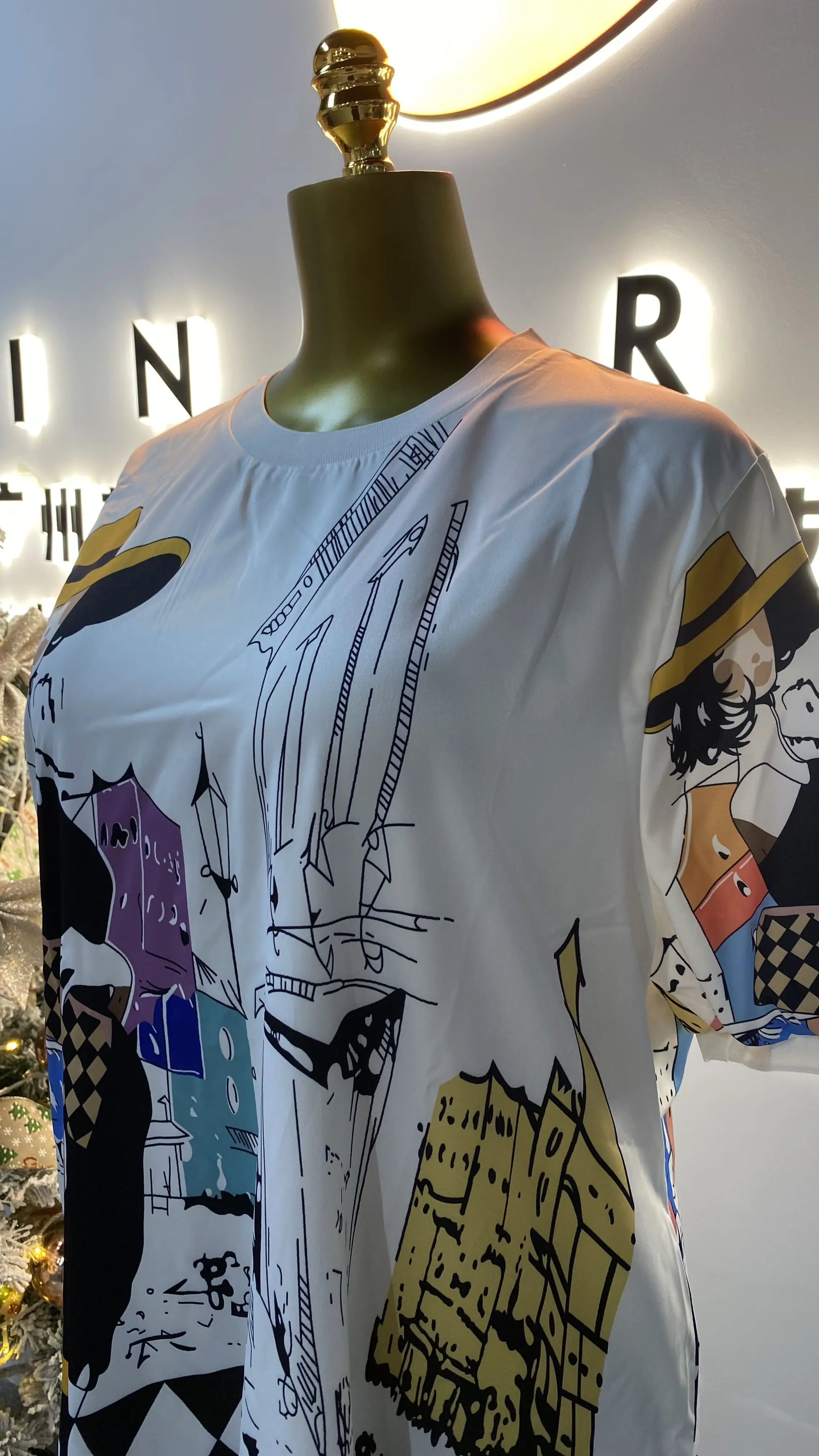 유니섹스 반팔 티셔츠 여름 2025 신상 브랜드 트렌디 아이스 실크 반팔 면 티셔츠 탑스-GZMM529