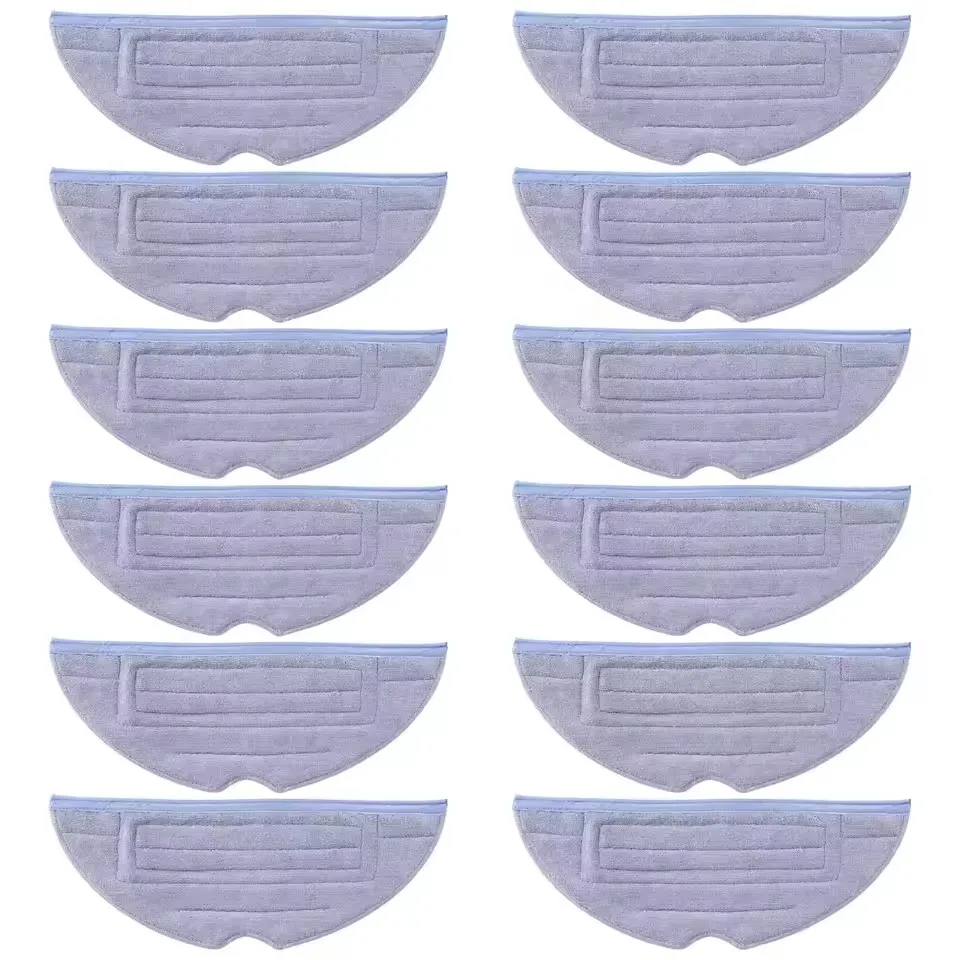 12 Pcs Mop Cloth for Xiaomi Roborock S7 S7+ S7 MaxV S7 MaxV Plus S7 MaxV Ultra Q7 Max+ Series Robot Vacuum Cleaner Parts