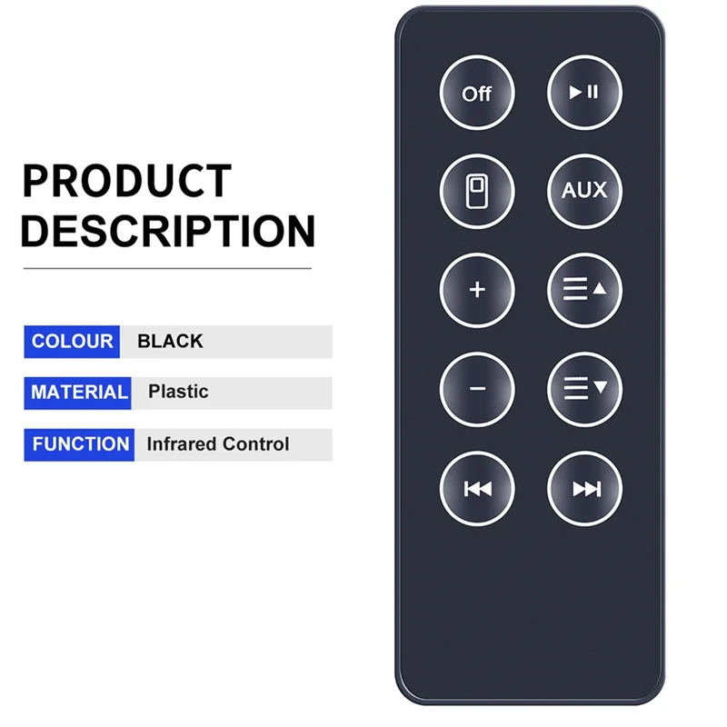 A88X New Remote Control Replacement for Bose Sounddock 10 SD10 Bluetooth-Compatible Speaker Digital Music System