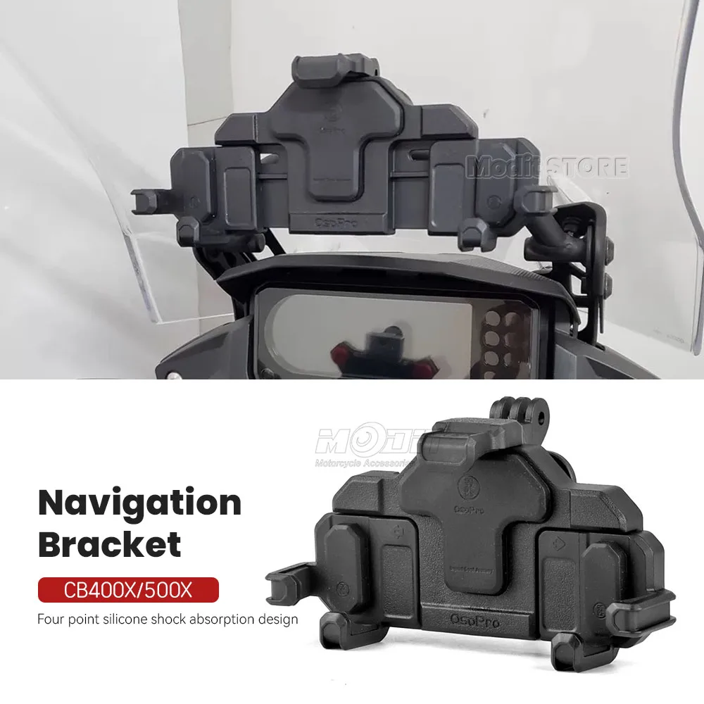 

For HONDA CB500X CB 500X CB400X CB 400x Motorcycle GPS Phone Holder Stand Navigation Stand Shock Absorber Phone Stand