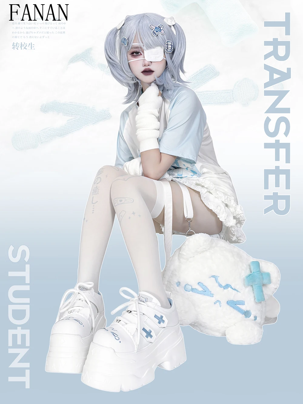 Mochilas para niñas, bolsos bordados de gato bonito y dulce para mujer, bolso de felpa Original de invierno, mochila de doble hombro suave y Adorable