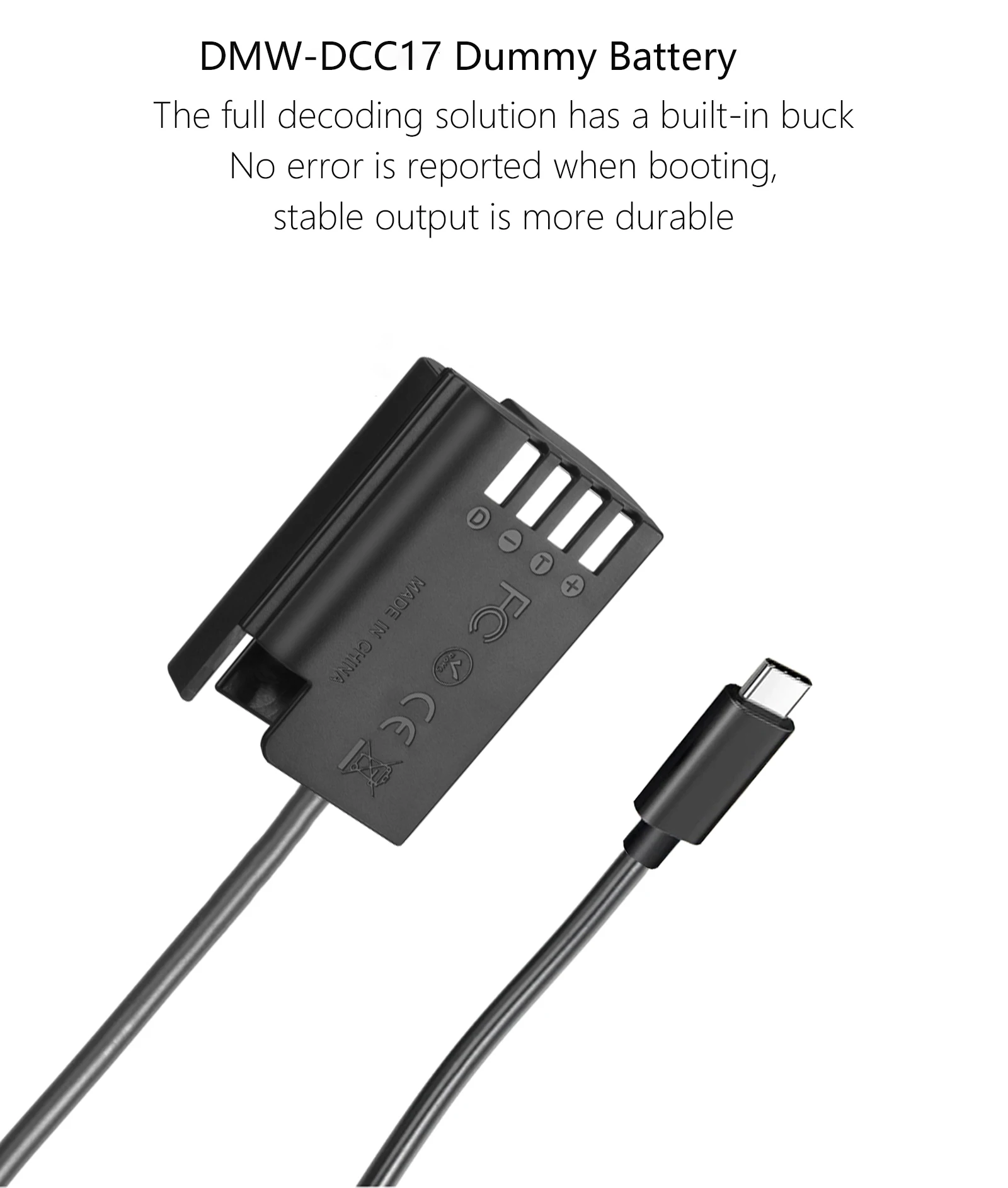 DMW-DCC17 DMW-BLK22 Dummy Battery PD 20W Power Adapter For Panasonic Lumix G9 DC-S5K DC-S5 GH5S GH5 II GH6 Camera Charger