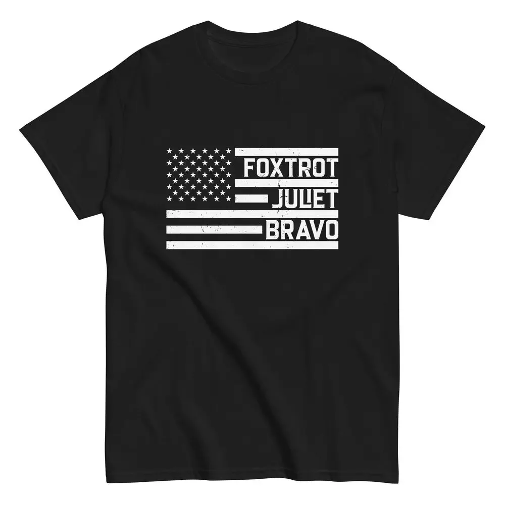 Unisex T-shirts for Men Women Summer Tees Cotton Luxury brand vintage oversizedFoxtrot Juliet Bravo FJB Funny T-Shirt Elections