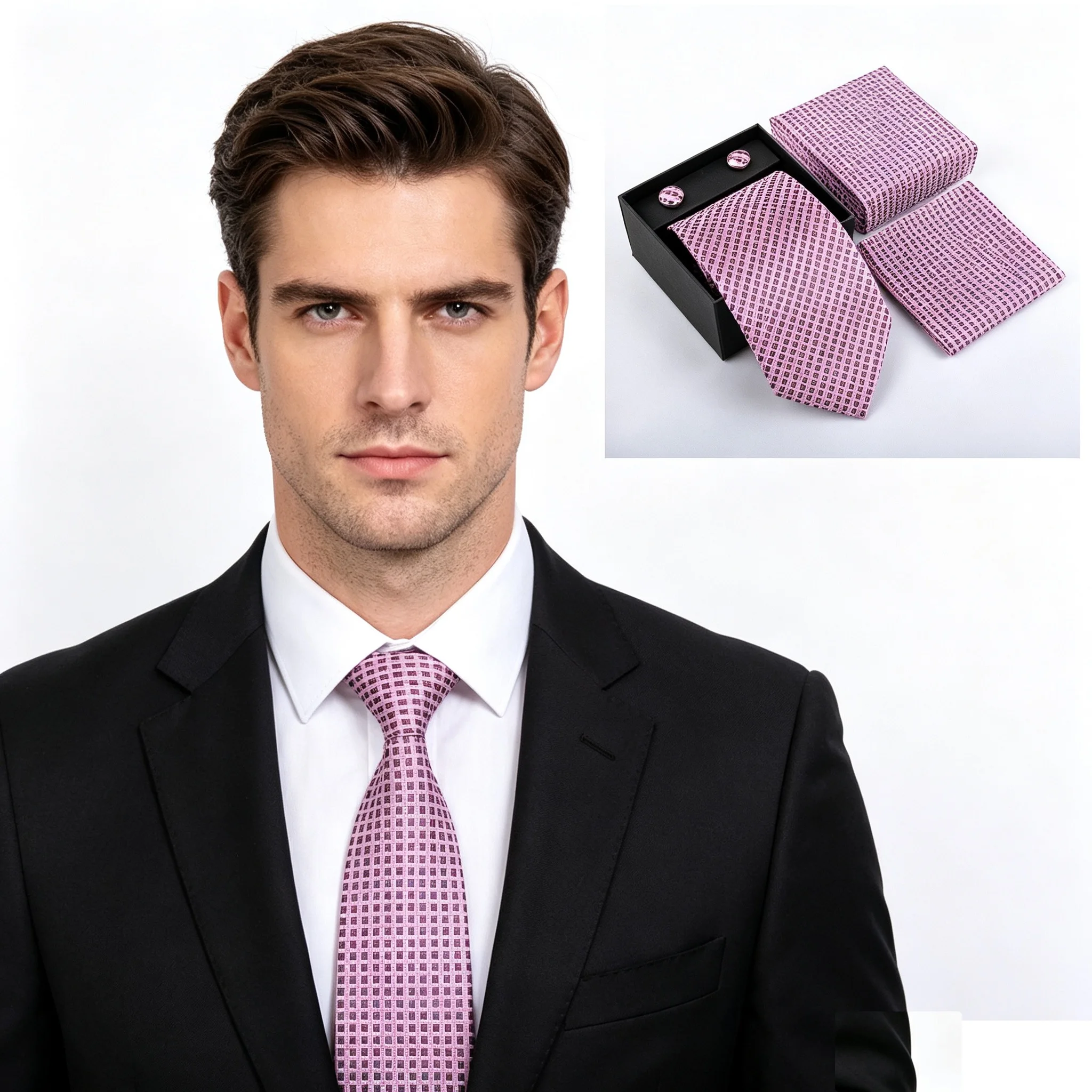 Set dasi, sapu tangan, dan kan - Neck Tie Set Box ulasan dan harga