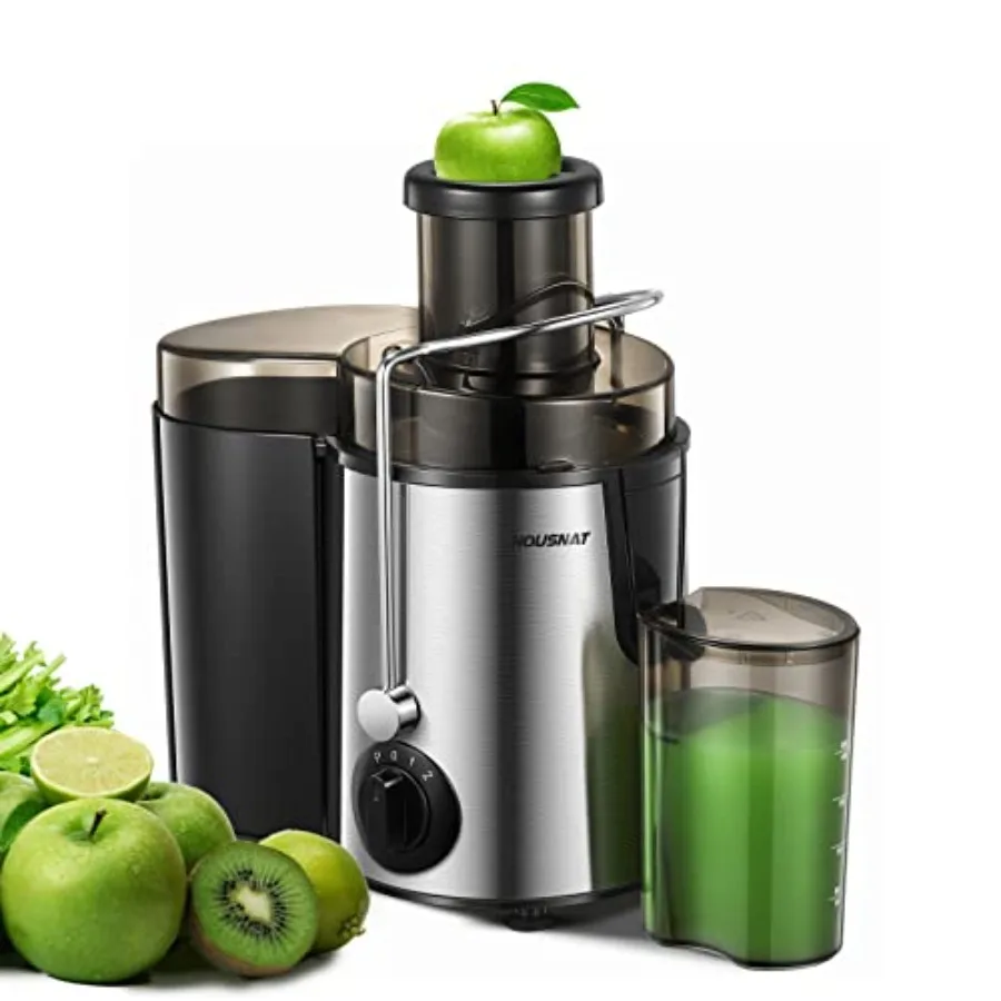 

Juicer Machines, Juicer Whole Fruit and Vegetables with 3-Speed Setting, 400 W Motor Quick Juicing Ideal for Beginners and Ligh