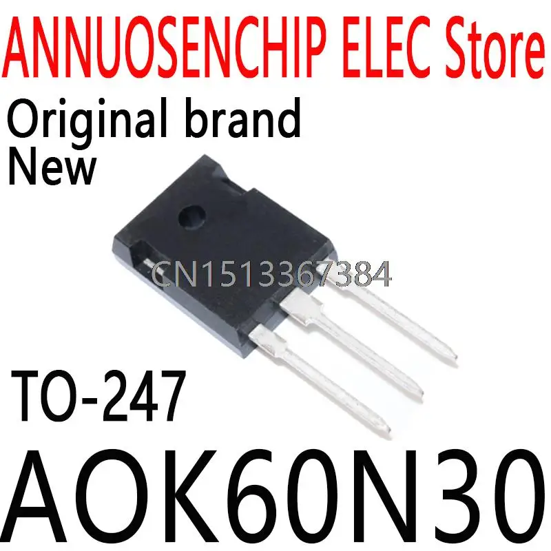 10PCS New and Original K60N30 60N30 TO-247 60A 300V AOK60N30