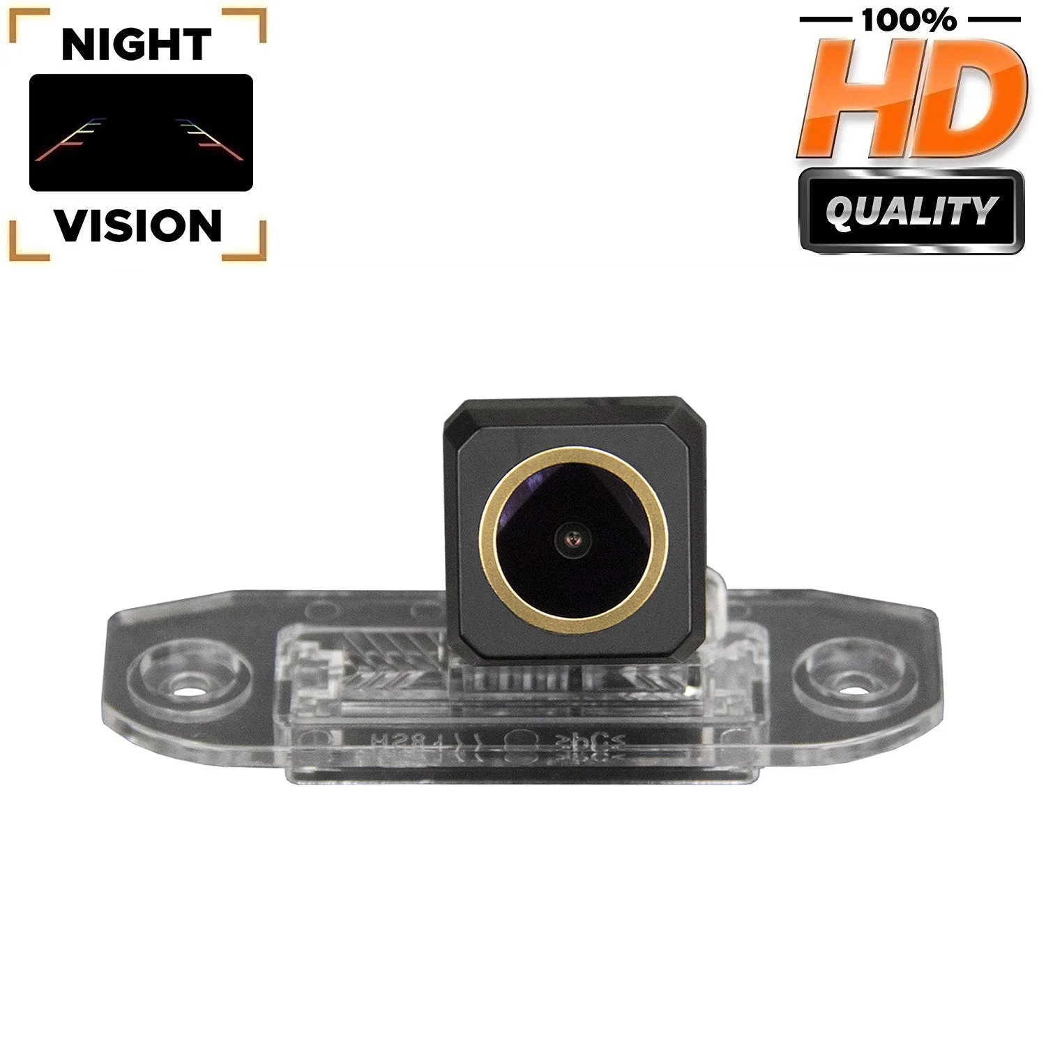 

HD 1280*720P парковочная камера заднего вида для Volvo S80 XC90 S40 V60 XC60 S60 C70 V50 XC70 V70, водонепроницаемая золотая камера ночного видения