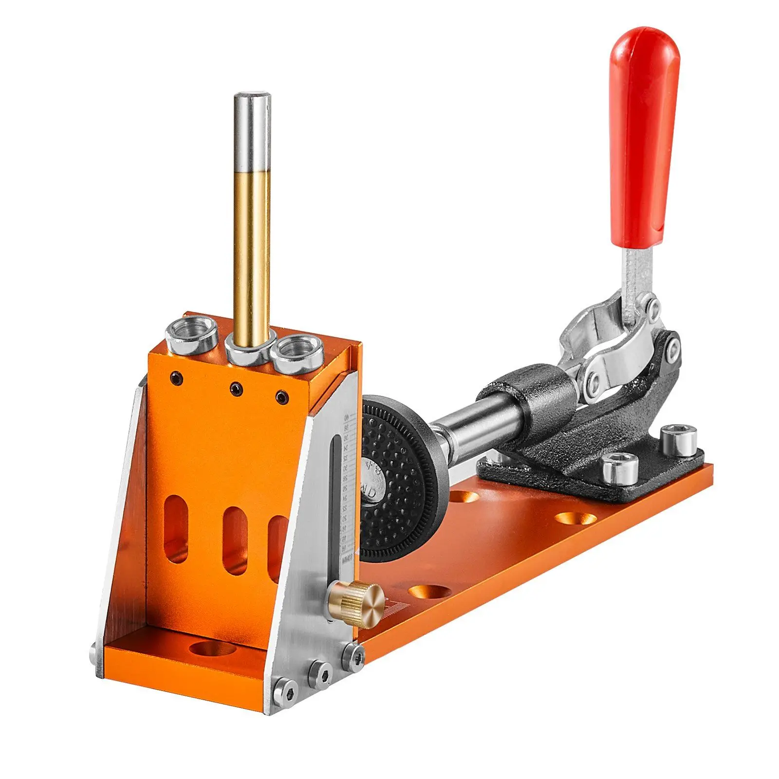 

30 Pcs Pocket Hole Jig Kit Adjustable Easy to Use with Step Drills Wrenches for DIY Carpentry Projects