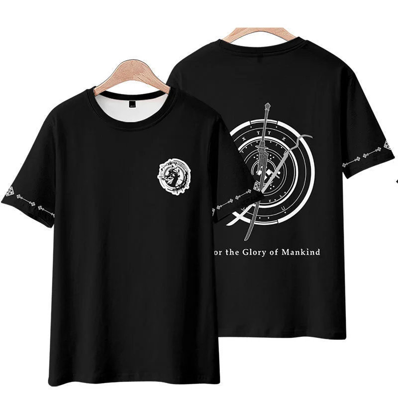 Game NieR:Automata Costume YoRHa No. 2 Type B T Shirt Casual Harajuku Coat T-Shirt Cosplay Cloak Men Women Fashion Tshirt