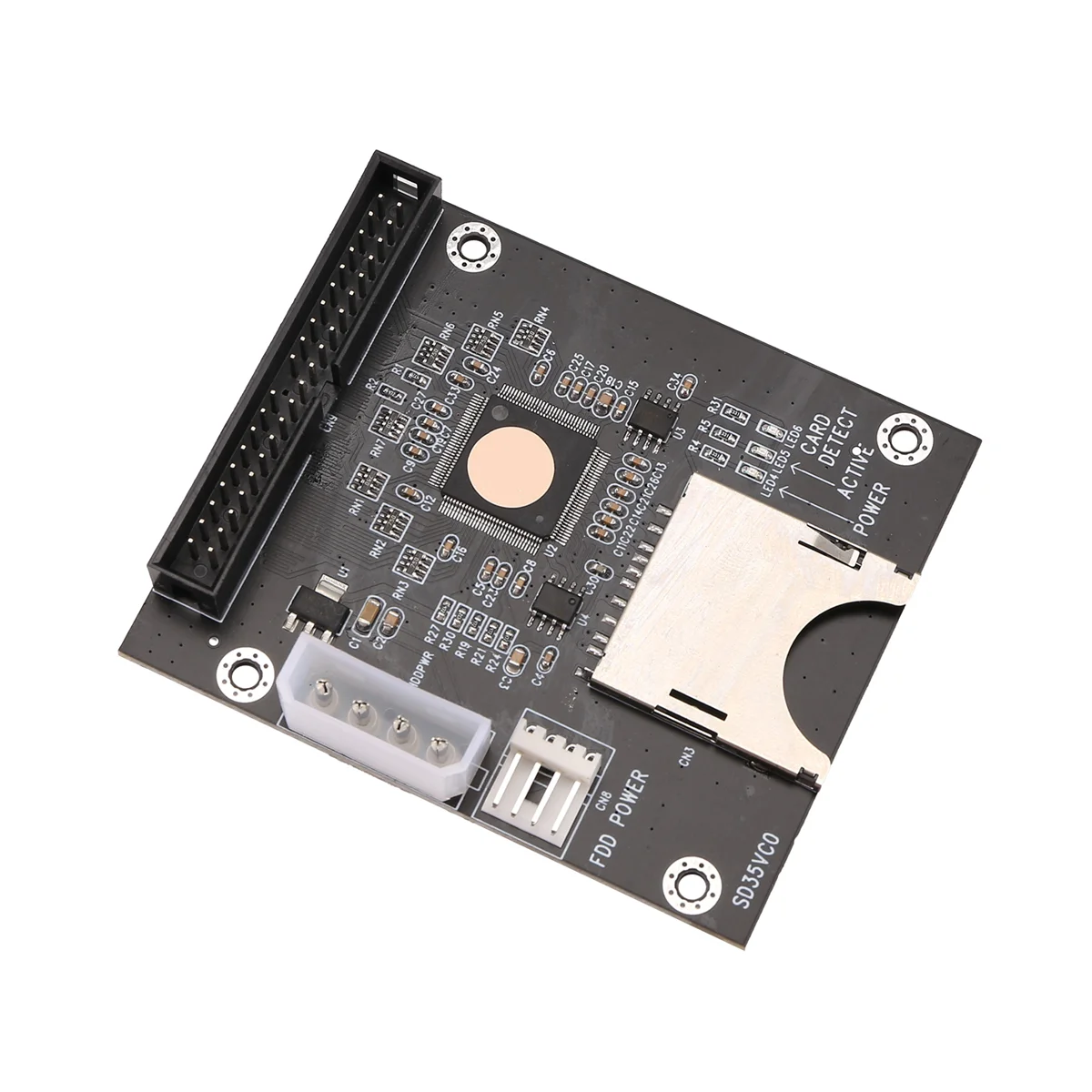 OUVU-SD إلى 3.5 بوصة IDE 40 دبوس محول بطاقة IDE SD بطاقة محول SSD جزءا لا يتجزأ من التخزين محول بطاقة IDE بطاقة التوسع