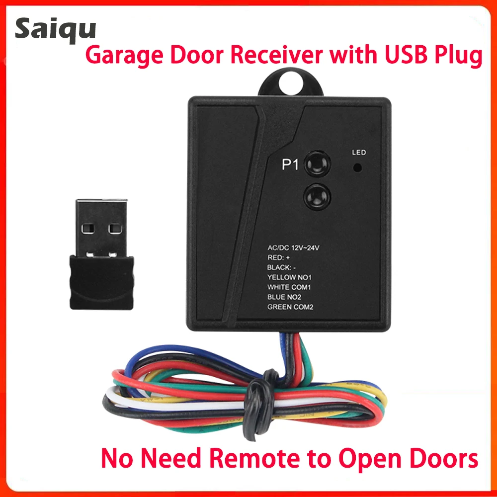 

Universal Car Wireless Transmitter Garage Door Receiver 2.4G Bluetooth USB Port Plug Home Access Control Gate Opening Receiver