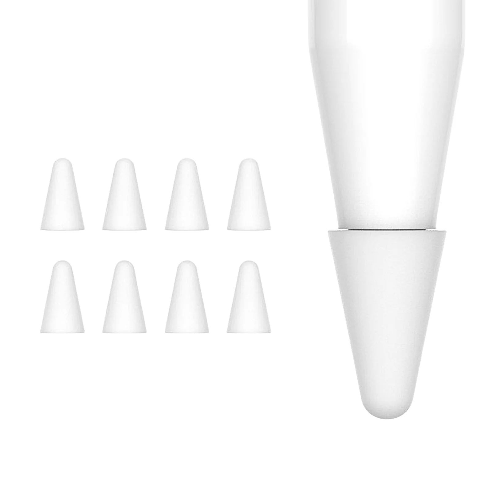 8 шт., Силиконовые Запасные наконечники для Apple Pencil 1 2