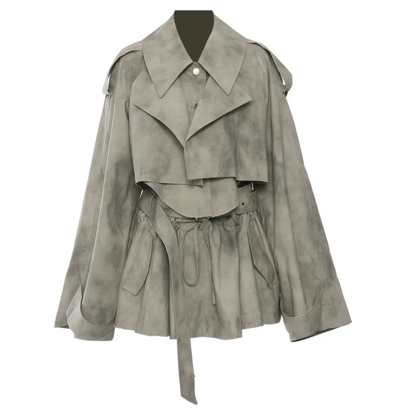 EAEOVNI Vintage Print Y2K Set For Women Short Long Sleeve Jacket  + Bandage A Line Mini Skirt Fashion 2025 Summer New 1A1122