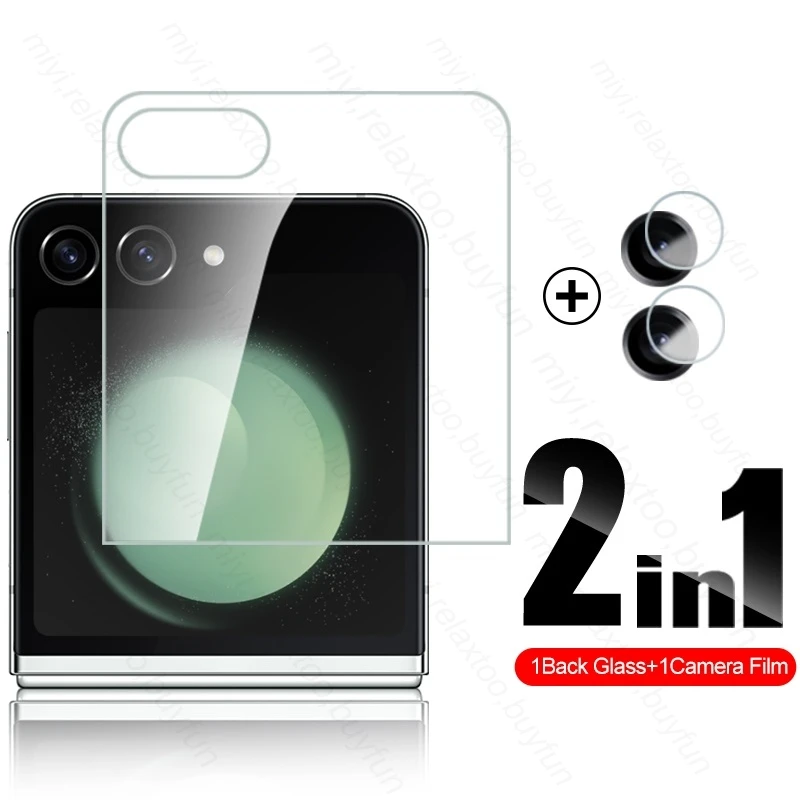 2In1 Full Back Sceen Camera Lens Protector Cover For Samsung Galaxy Z Flip5 Flip 5 6 Z5 5G Tempered Glass Case On Sumsung ZFlip5