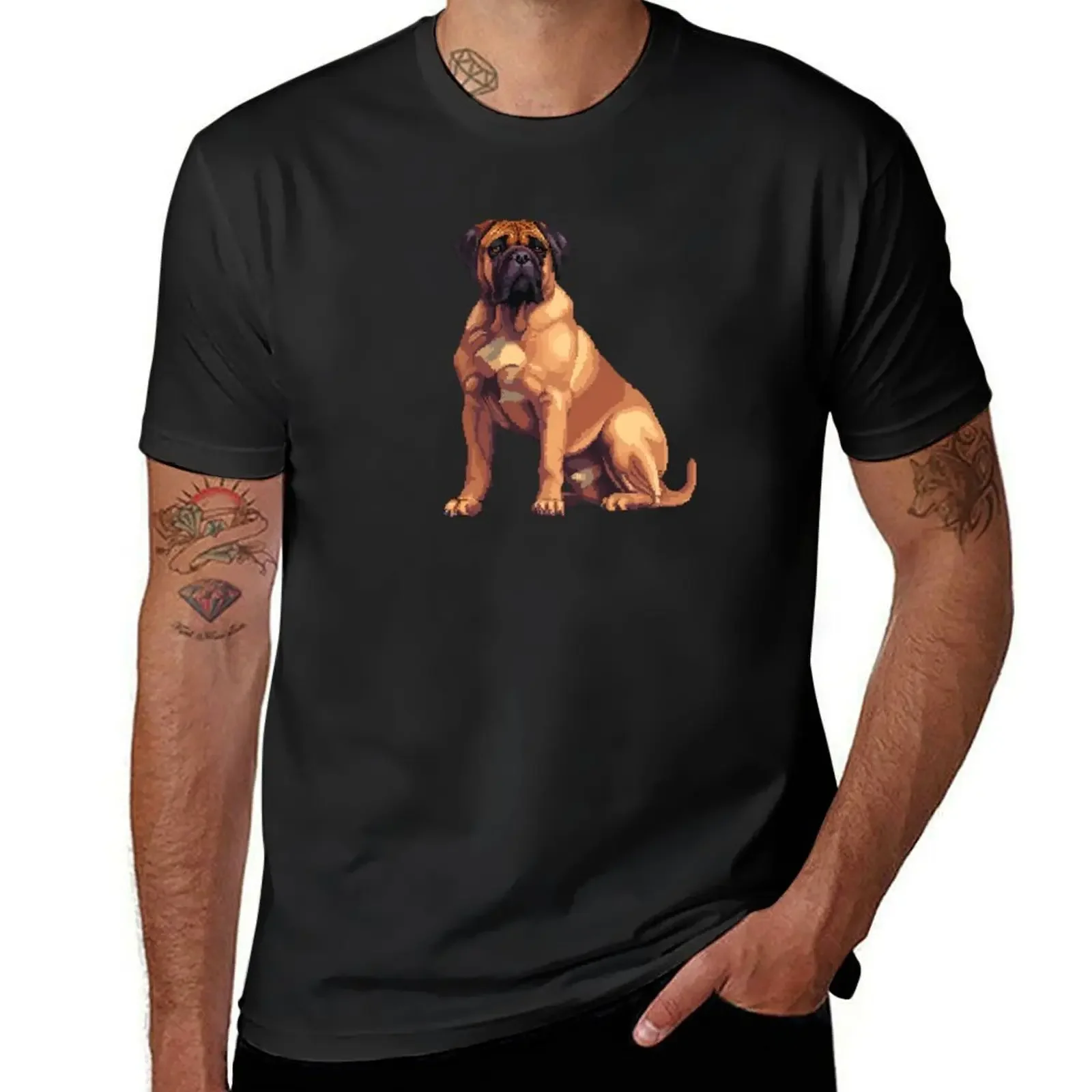 16-bit Bullmastiff T-Shirt vintage clothes summer top cute clothes Men's clothing