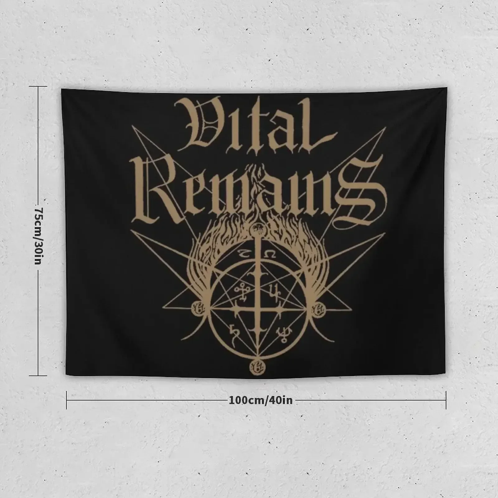 Vital Remains Tapestry Funny Decorative Wall House Decoration Tapestry