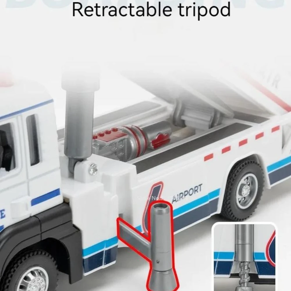 مقياس 1:32 ألعاب سيارات الصعود سبيكة دييكاست نماذج ضوء الصوت مكافحة الضباب شاحنة رذاذ سيارة التراجع المركبات الأولاد هدايا مثالية